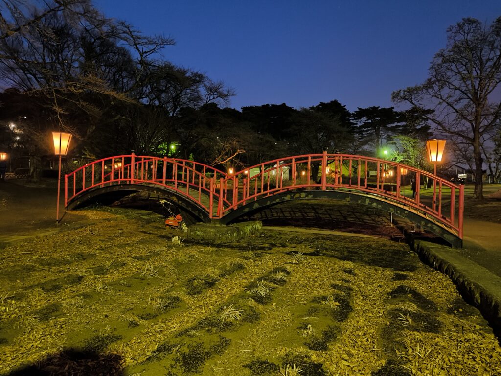 3月15日（金）から6月21日（金）まで烏ヶ森公園のぼんぼりが点灯します。