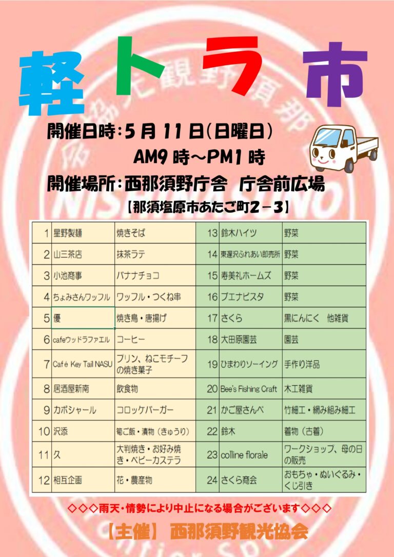軽トラ市開催！