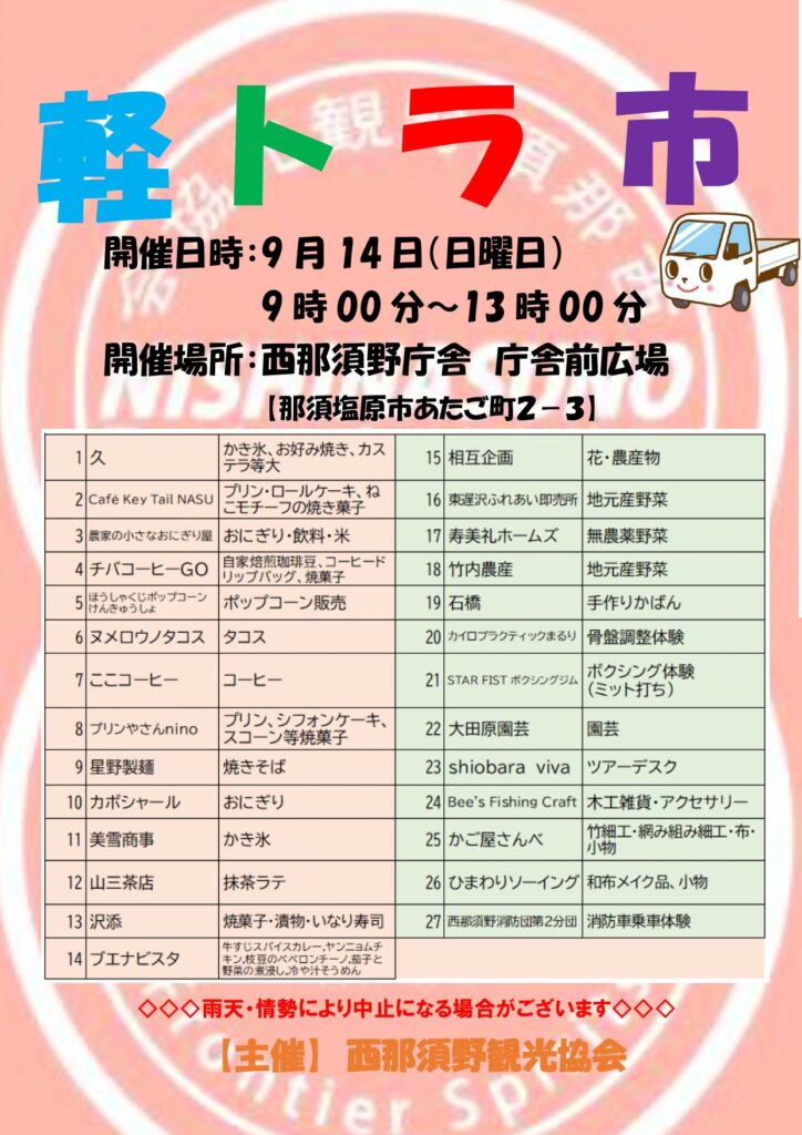 9月軽トラ市